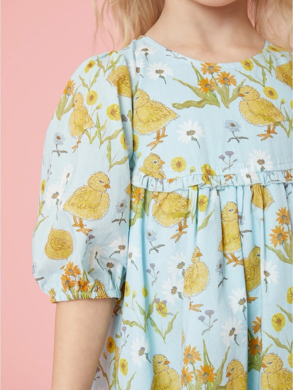 Pink Chicken Chick Garden Girls Rowan Dress